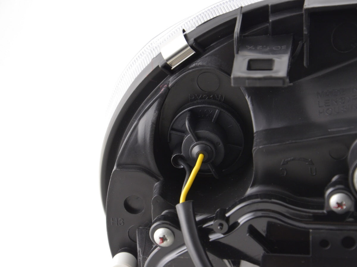 Scheinwerfer Set Daylight LED Tagfahrlicht VW Golf 4 97-03 schwarz für Rechtslenker Scheinwerfer Set Daylight LED Tagfahrlicht VW Golf 4 97-03 schwarz für Rechtslenker